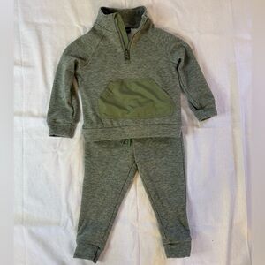 Andy & Evan Gray and Olive Jogger Set